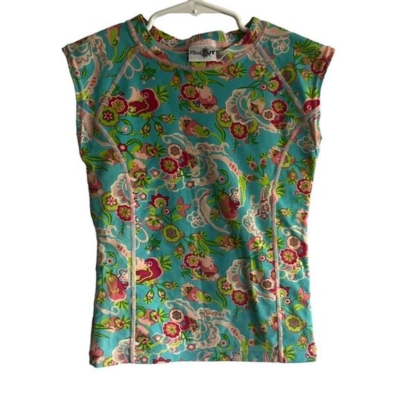 Kid's Max Out Short Sleeve Rashguard Swim Top - Picture 1 of 8